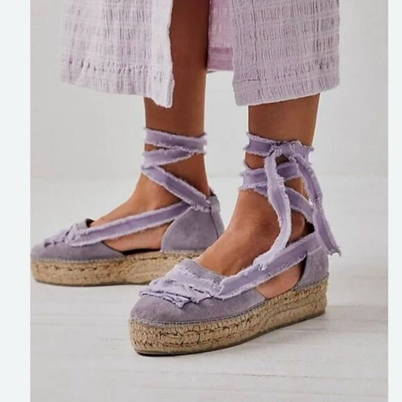 New Free  People Destino Espadrille Platforms Size 39 - Picture 1 of 16
